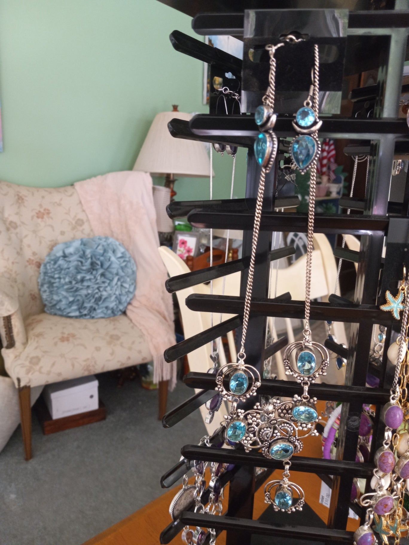 Blue necklace n earrings