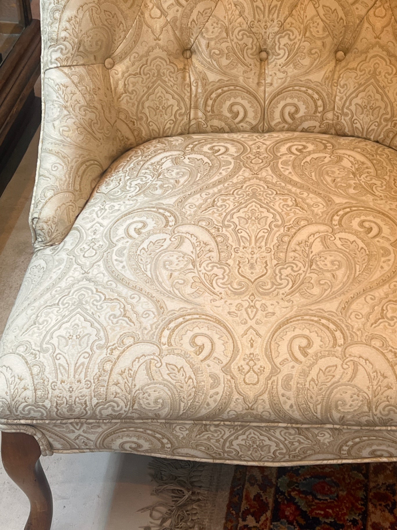 Chair Beige Upholstered fabric