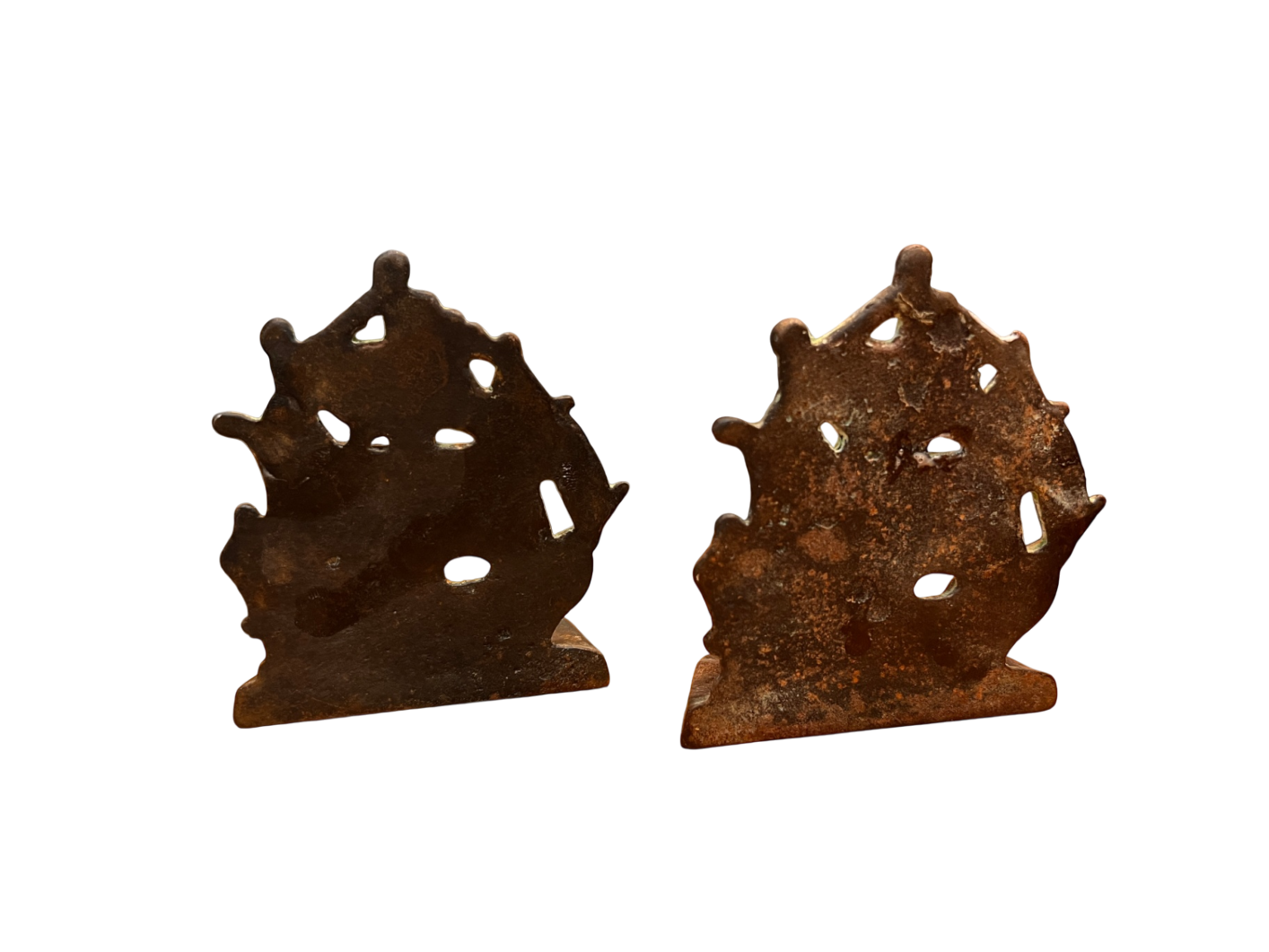 Vintage Cast Iron Ship Bookends – Nautical Galleon – Early 20th Century