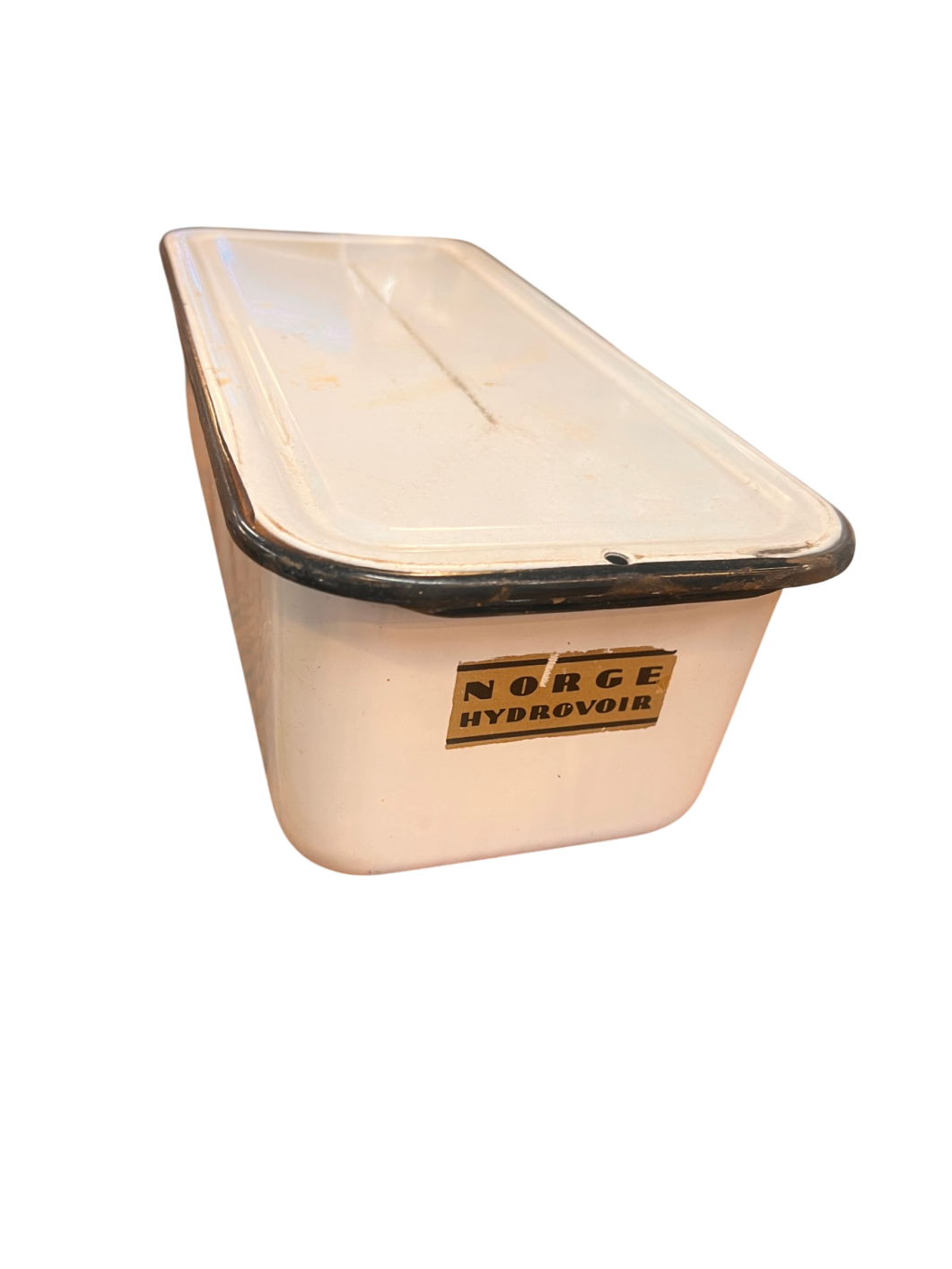 Vintage Enamelware Refrigerator Box – Norge Hydrovoir