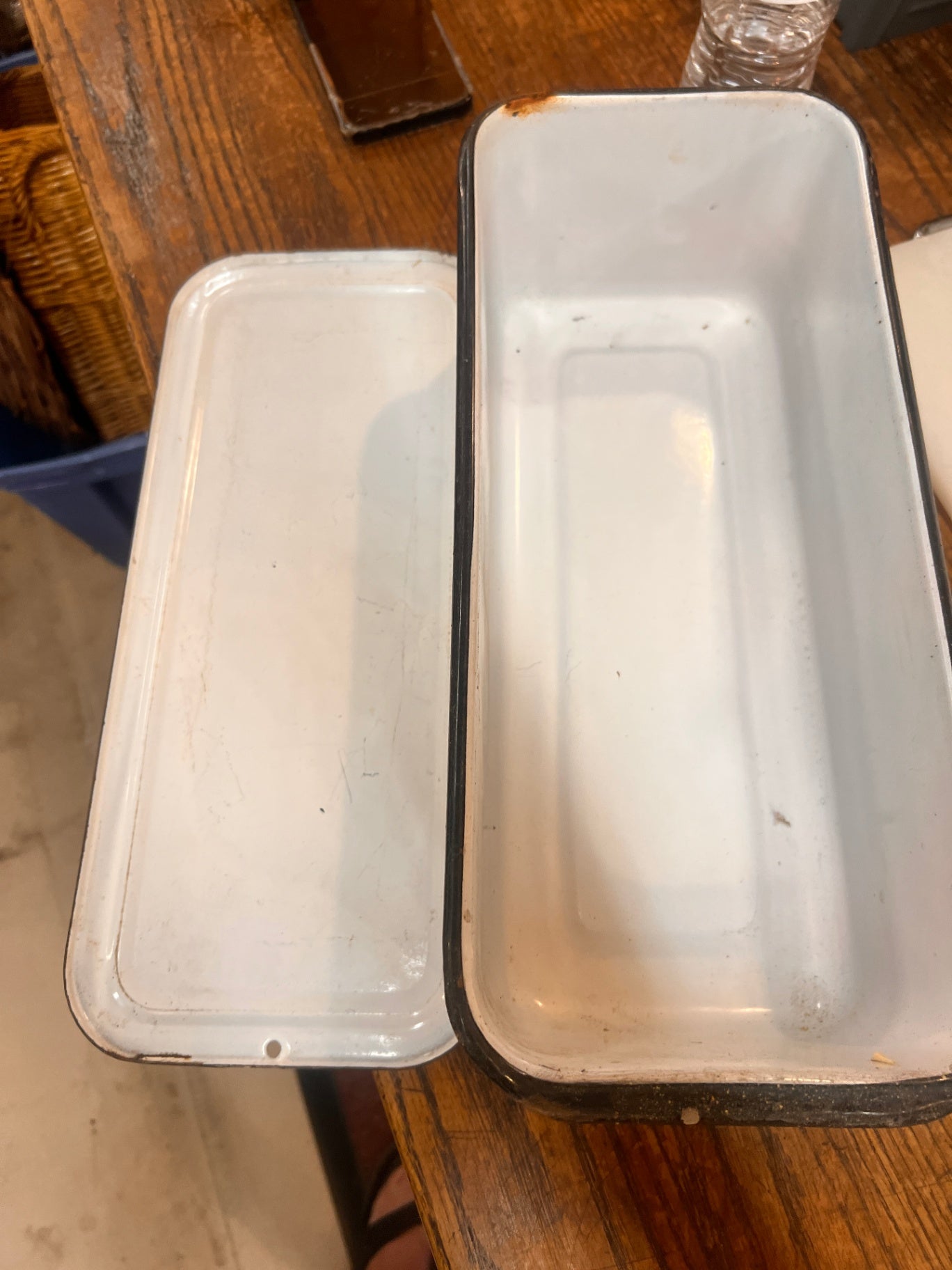 Vintage Enamelware Refrigerator Box – Norge Hydrovoir