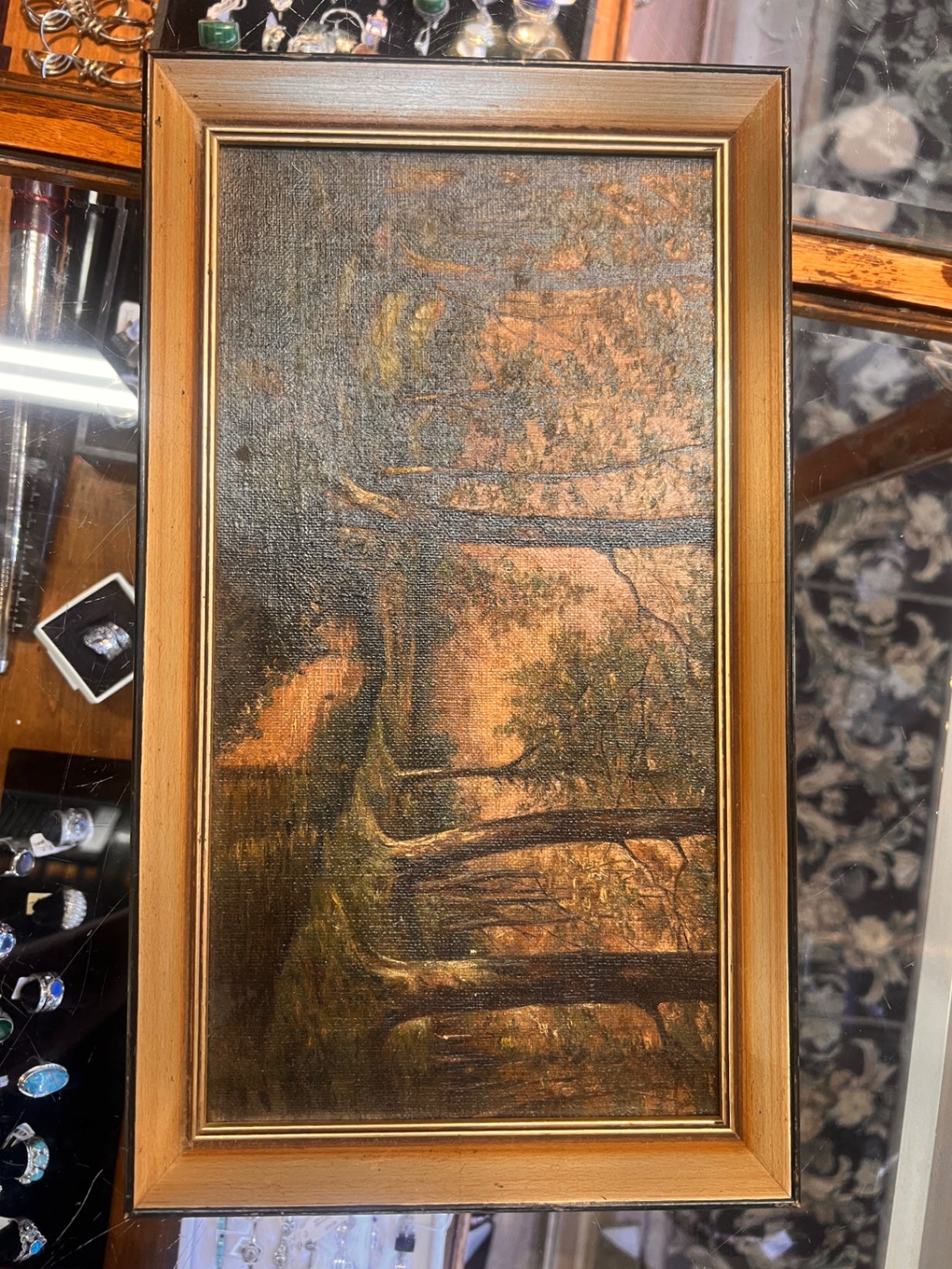 R.A. Osterman “Woodland Path at Dusk,” Oil on Canvas, Early 20th Century, Washington D.C.