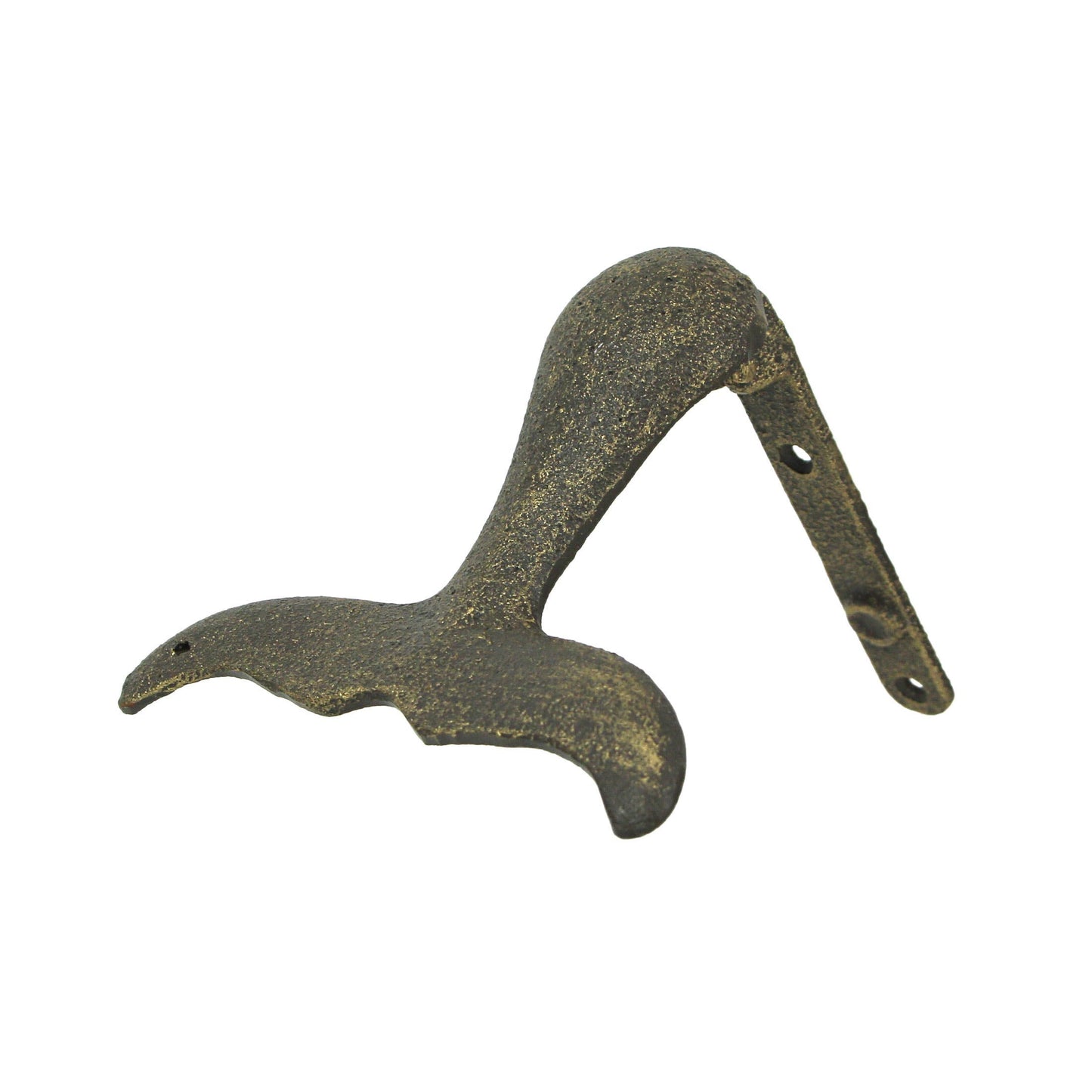 Cast Iron Whale Tail Door Knocker - Bronze