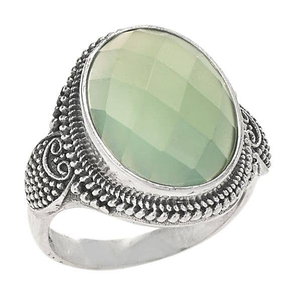 Verde Visions Sterling Silver Ring: Sterling Silver / 7