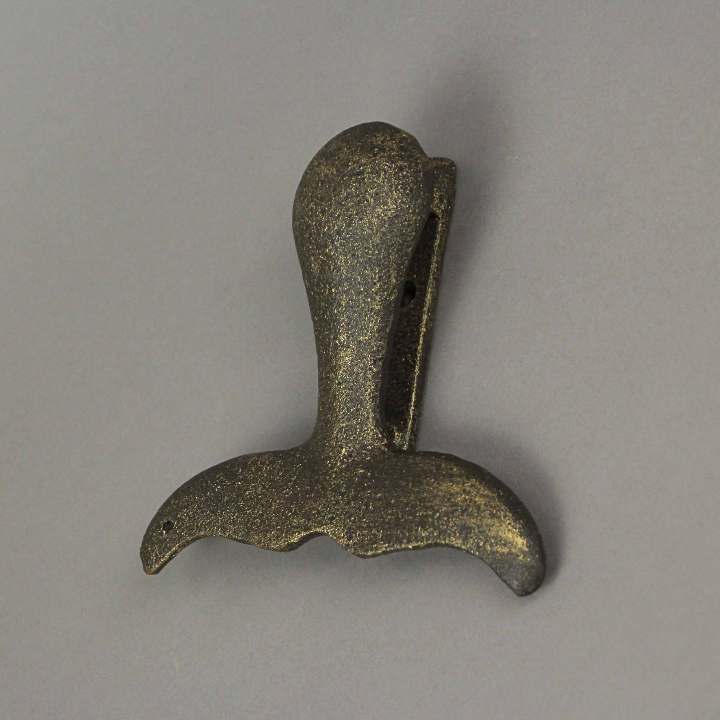 Cast Iron Whale Tail Door Knocker - Bronze