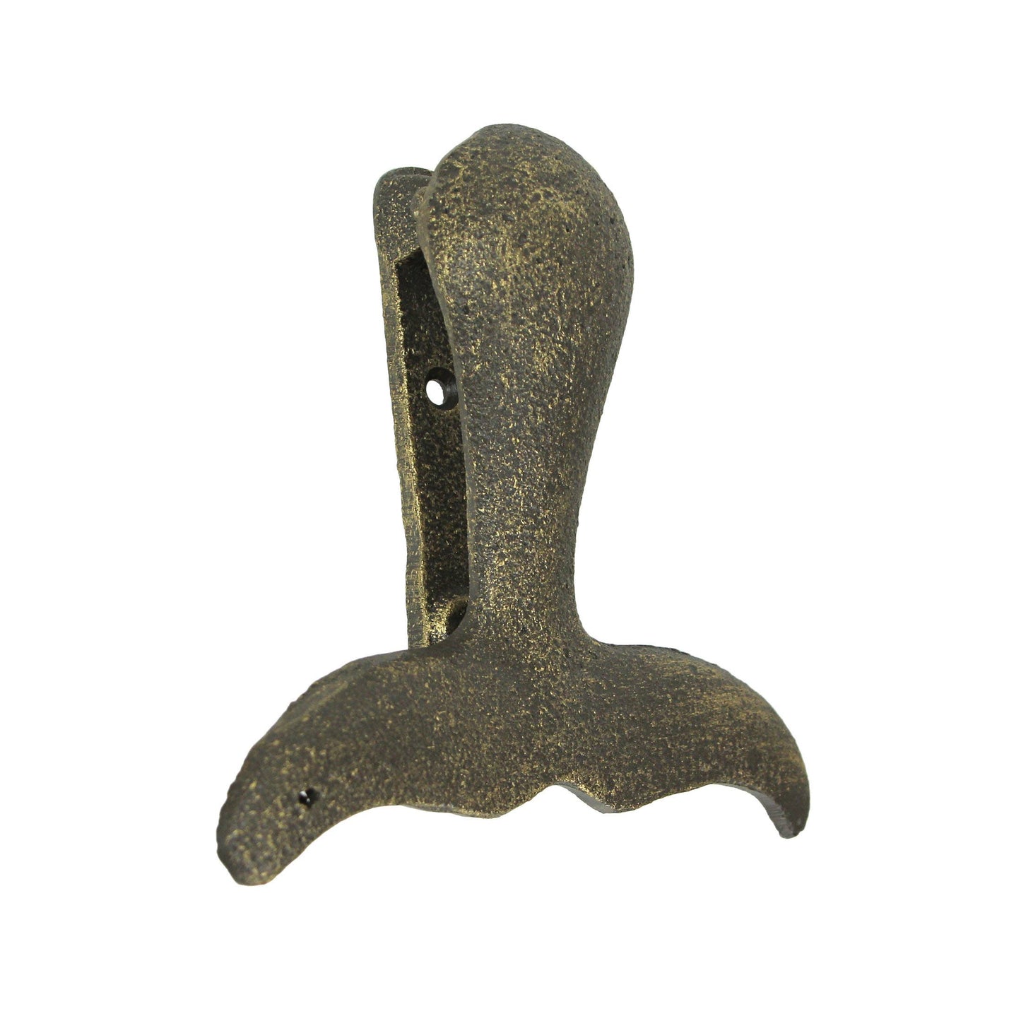Cast Iron Whale Tail Door Knocker - Bronze