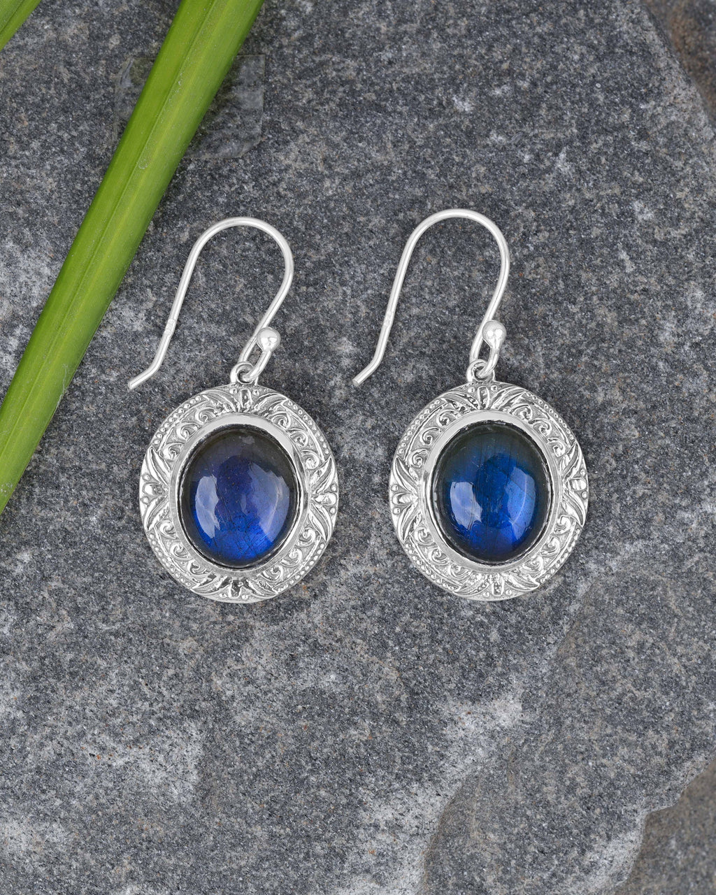 Sterling Silver Labradorite Gemstone Earring