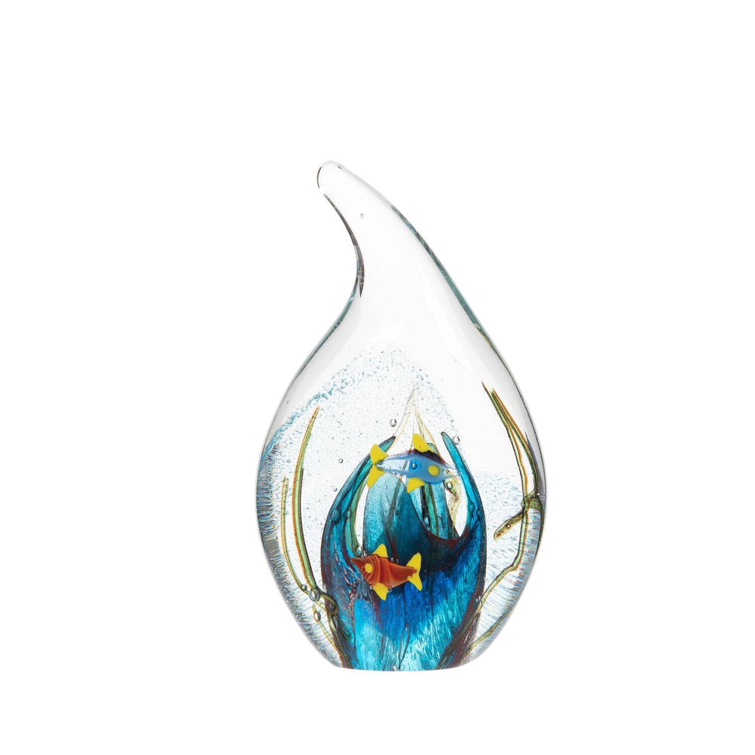 Fish Teardrop Glass Art Decorative Figurine