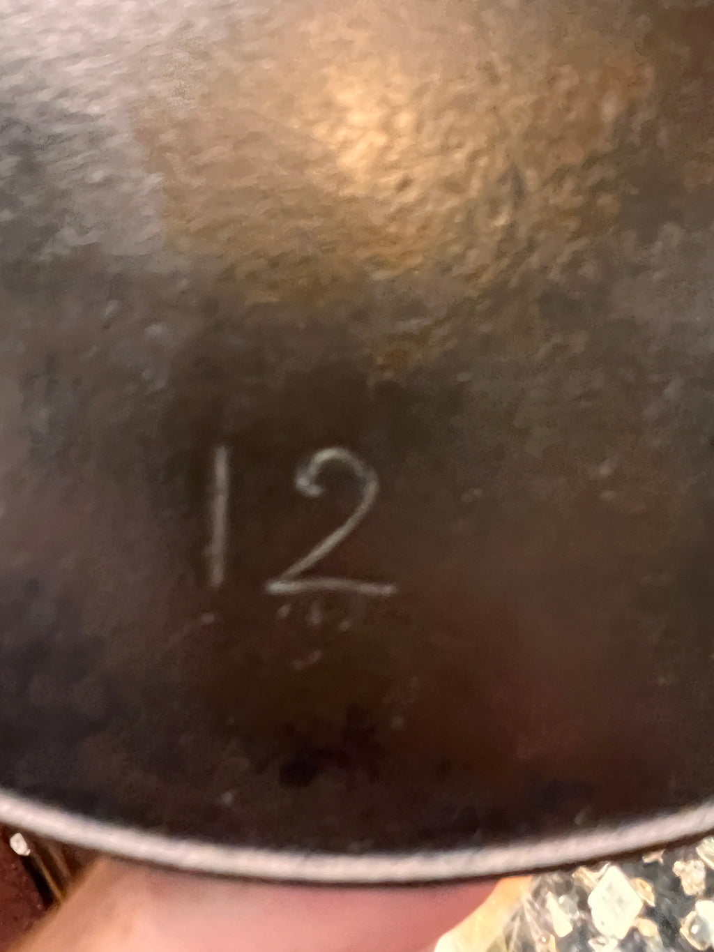 Favorite Piqua Ware No. 12 Skillet with “Smiley” Logo