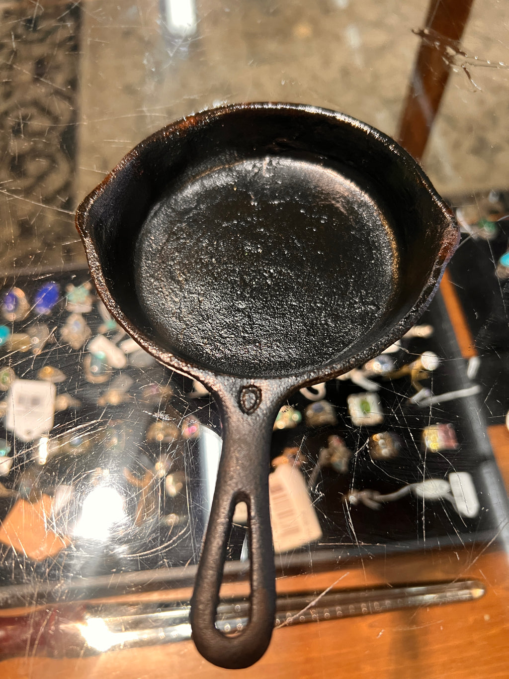 Griswold No. 0 Cast Iron Skillet with Large Block Logo, Pattern #562