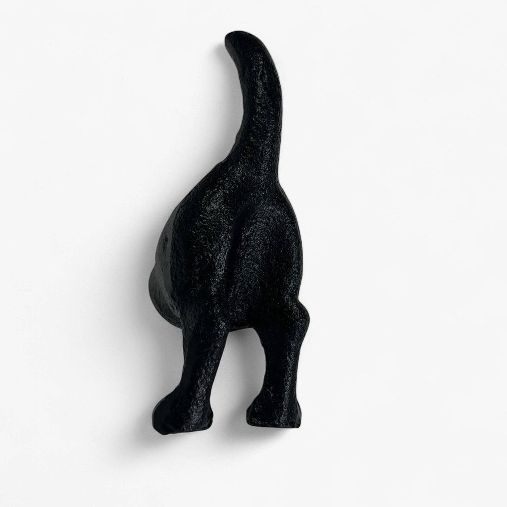 Dog Tail Wall Hook Cast Iron Rustic Home Decor