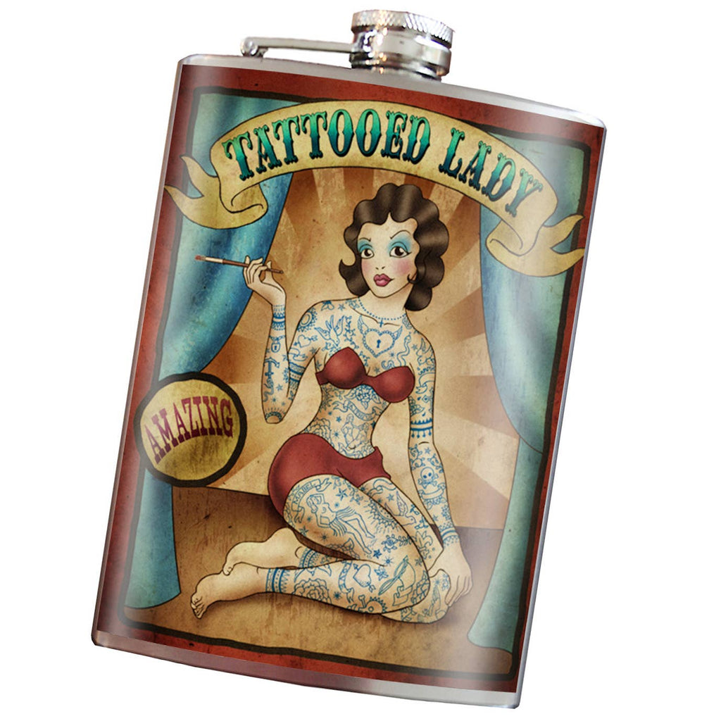 Flask - Tattooed Lady