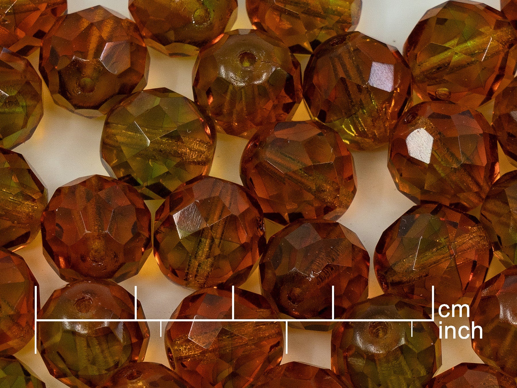 OUTLET 250g Fire Polished Round Faceted Beads, 12 mm, 57101 (151-19001-12x12-57101)