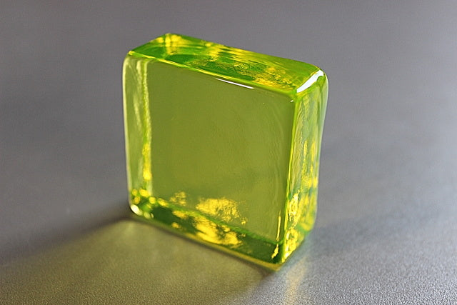 Uranium Glass Bar Pressed, Glass, Czech Republic