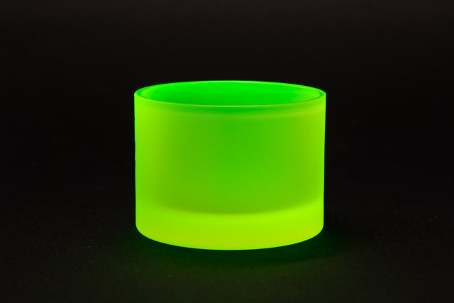 Uranium Glass Tableware (Glow under UV) - Whiskey Glass, Czech Republic