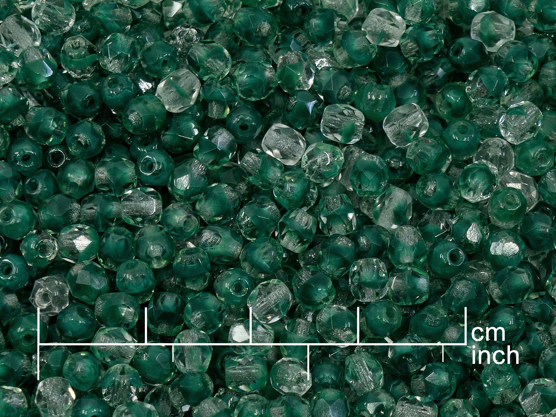 OUTLET 250g Fire Polished Round Faceted Beads, 4 mm, 56018V2 (151-19001-04x04-56018v2)