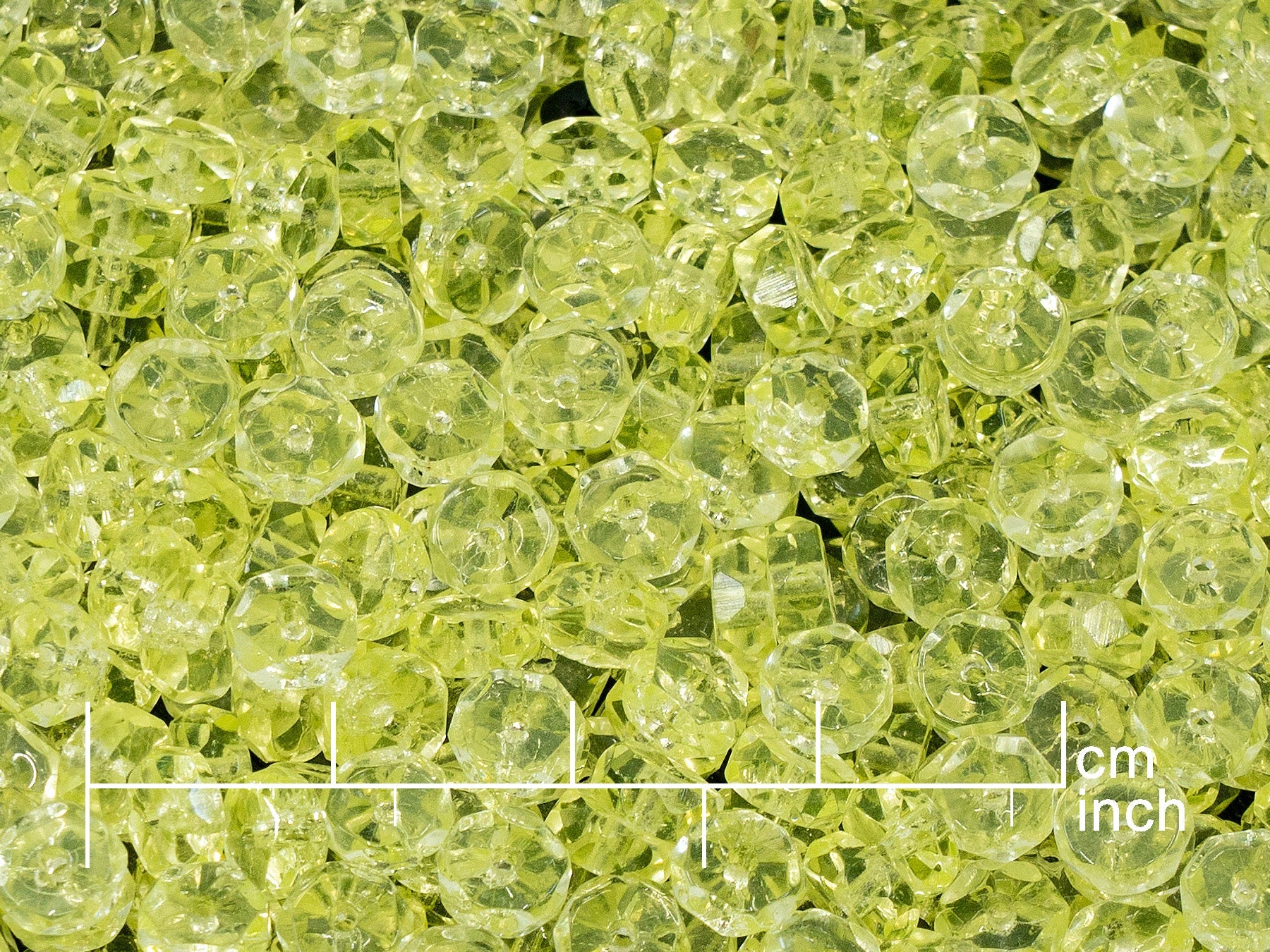 OUTLET 250g Faceted Fire Polished Beads Rondelle Special, 3 x 6 mm, Transparent Yellow (151-49013-03x06-80130)