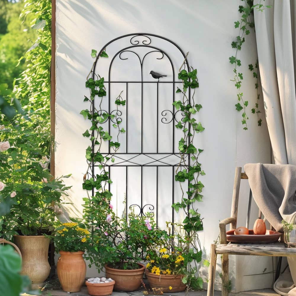 71'' H X 20'' W Iron Lattice Panel Trellis Garden Trellis Pa
