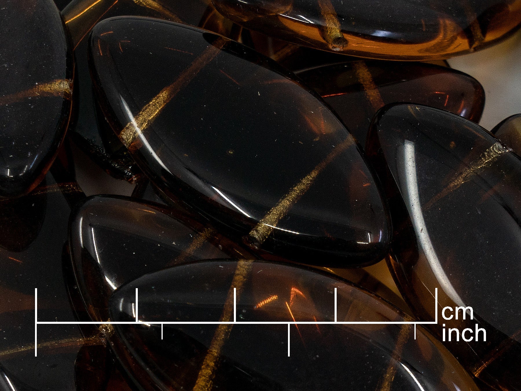 OUTLET 250g Pressed Czech Glass Beads, 18 x 38 mm, 17011 (111-30522-18x38-17011)