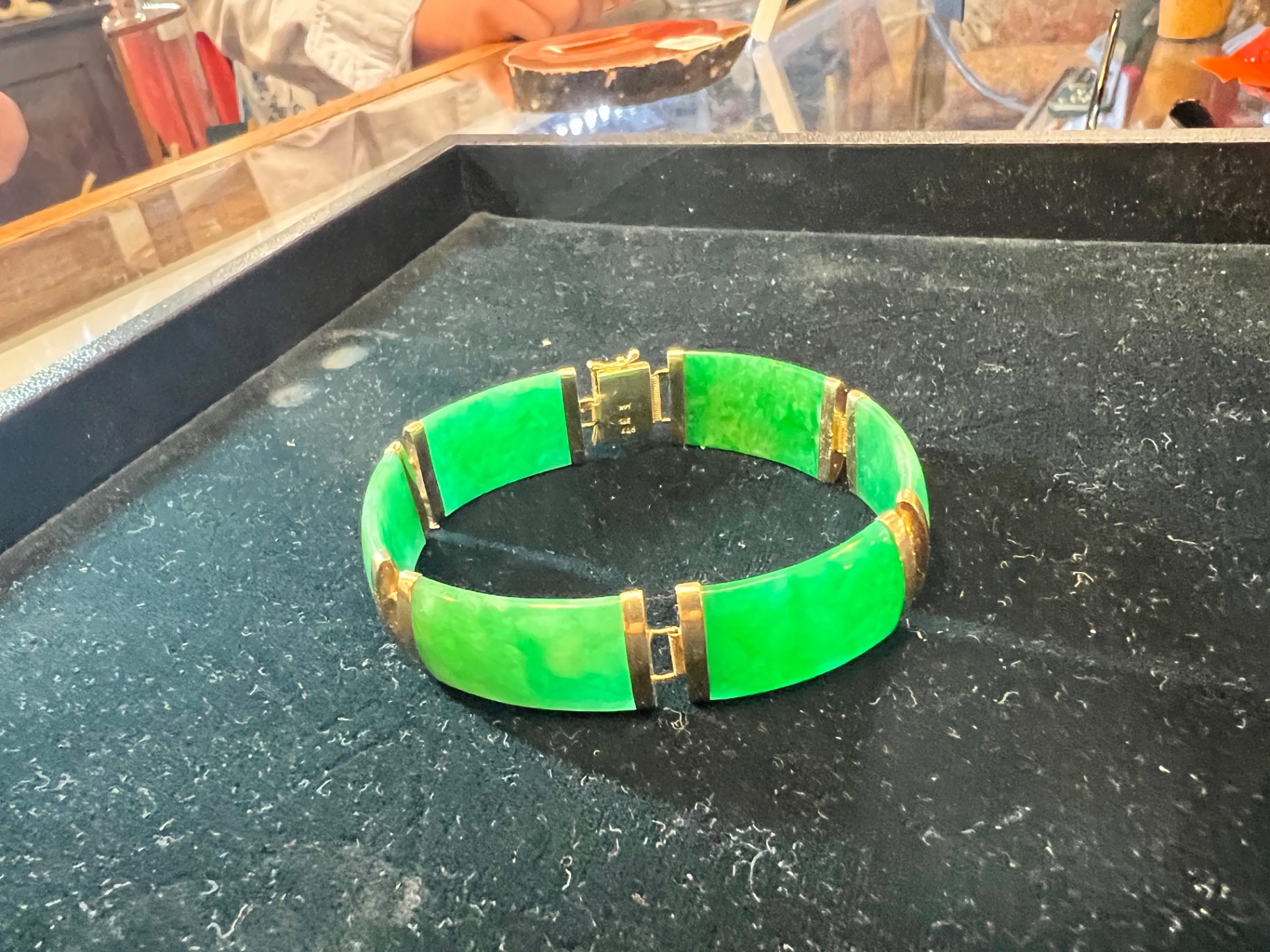Jade 18k Gold Bracelet