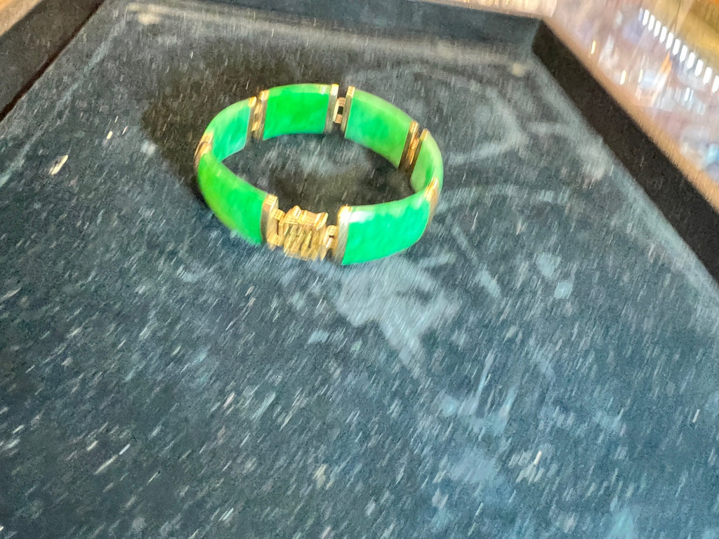 Jade 18k Gold Bracelet