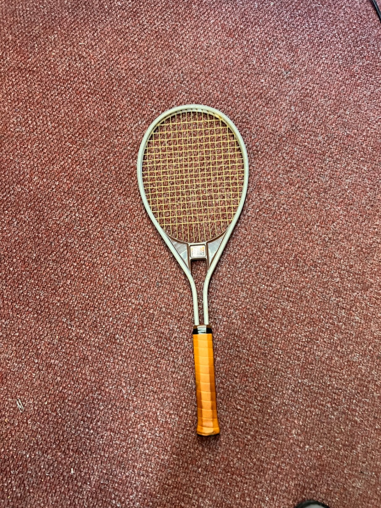 Head Silver Racket Head Vintage Tennis Racket Silver and Orange Graphite – Legacy Antiques ...