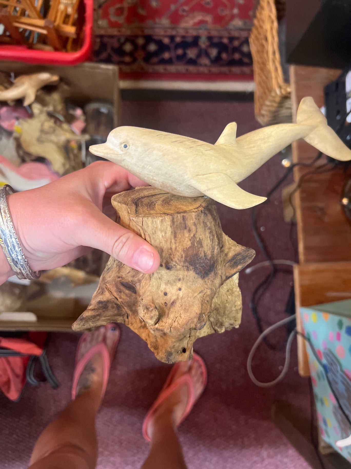 Decorative ornament Beige Wood