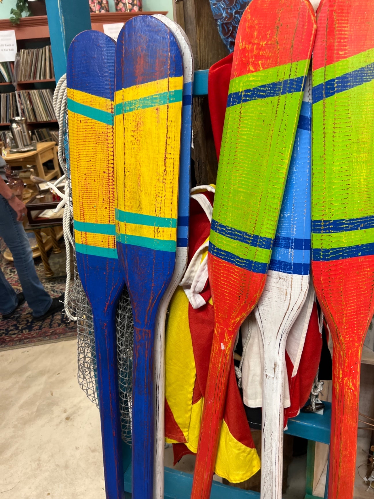 Oar Multicolor (Red, Blue, Green, Yellow) Wood