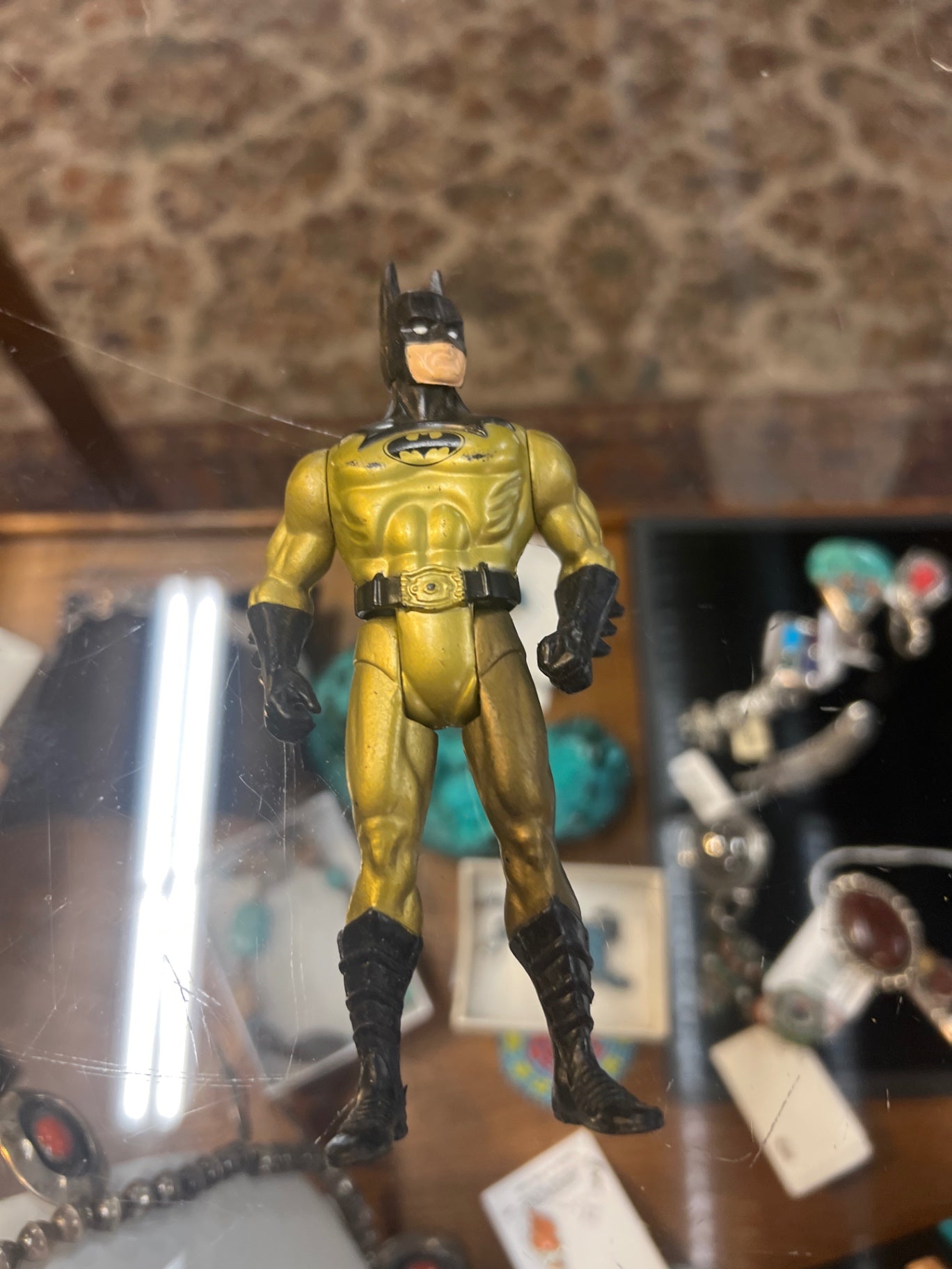 Action Figure Yellow and Black Plastic