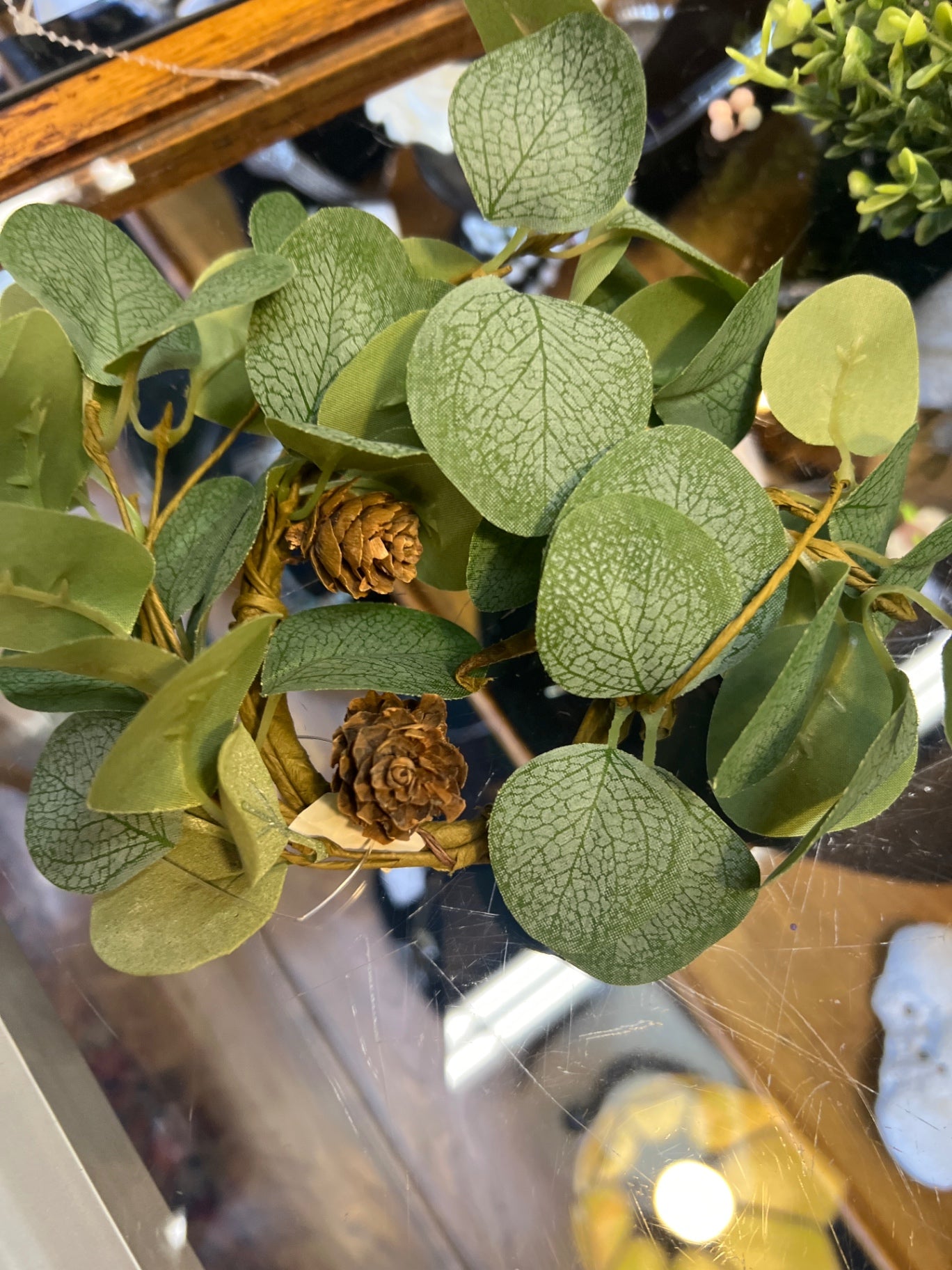 Artificial plant Green Plastic and synthetic leaves