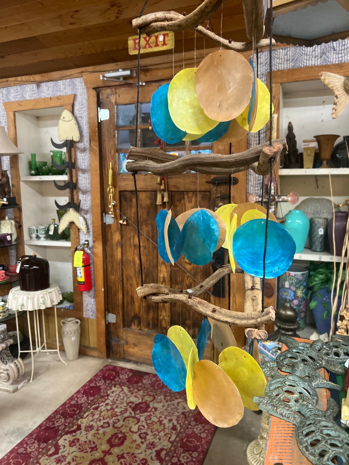 Hanging Decorative Mobile Multicolor Paper, Wood, String