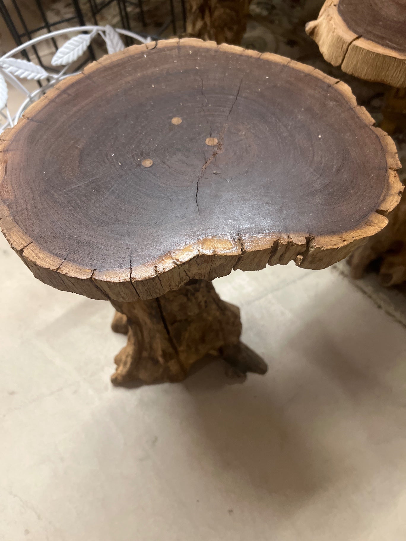 Side table Natural wood tones Wood