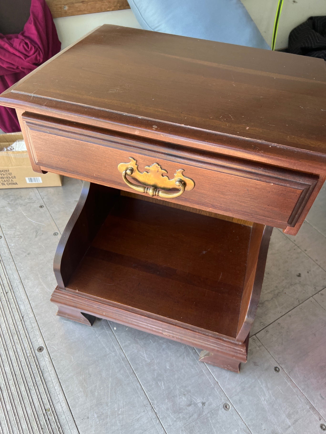 Nightstand Brown Wood