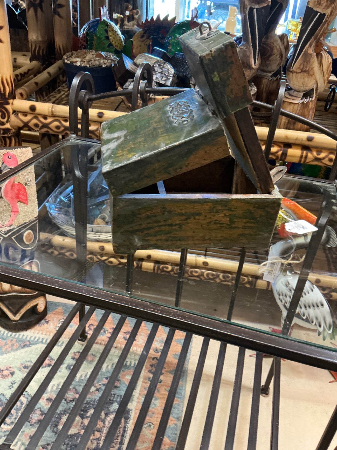 1800's Petty Cash Mirror Box