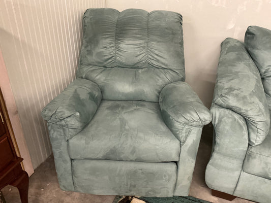 Armchair Rocking Recliner Light green Upholstered fabric