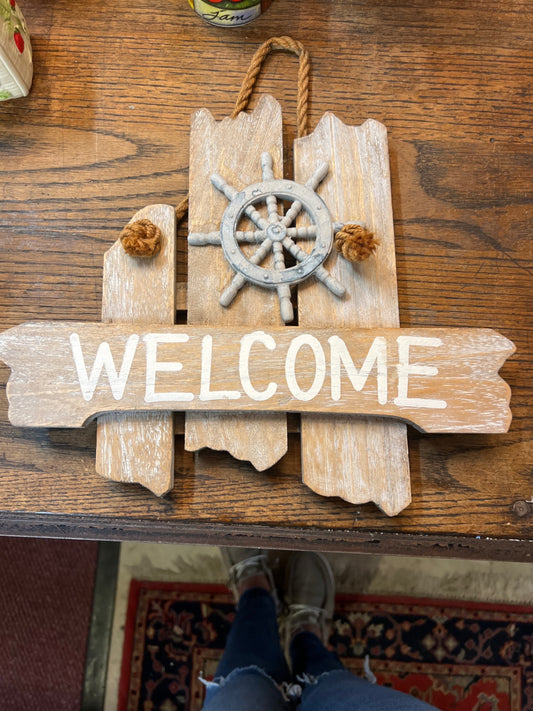Nautical Welcome Sign