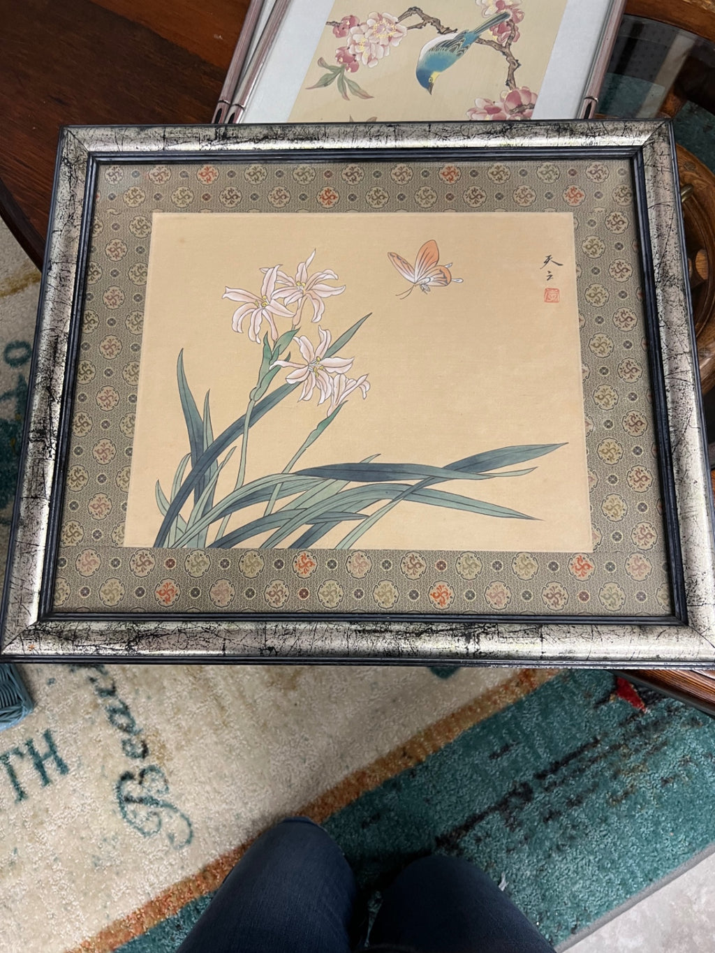 Asian Themed Lilies and Butterfly