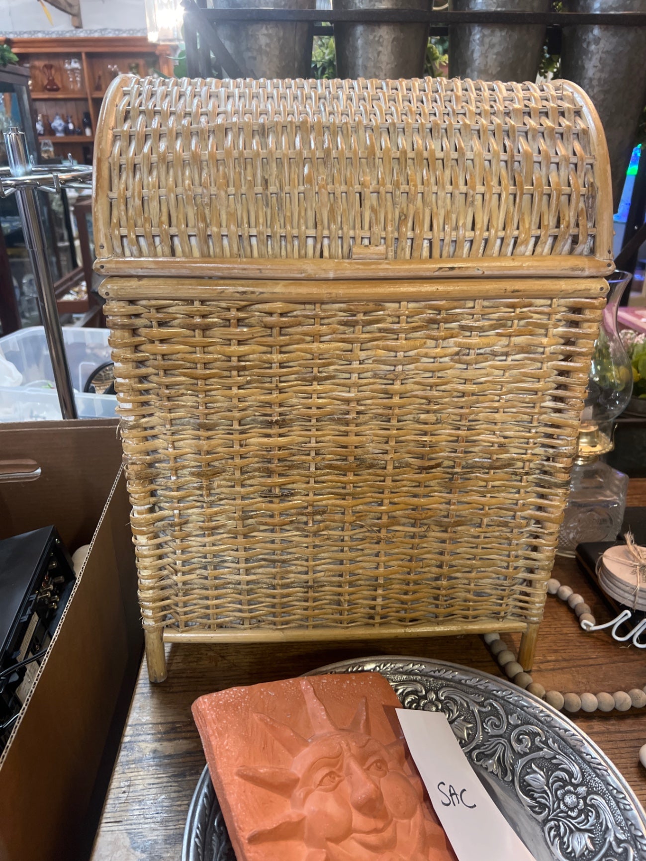 Decorative item Light brown Wicker