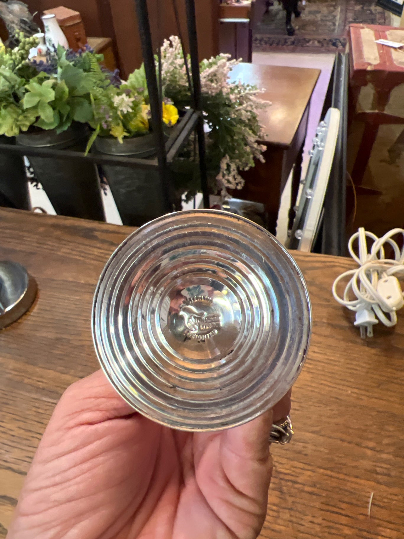 Vintage Sterling and Glass Bud Vase