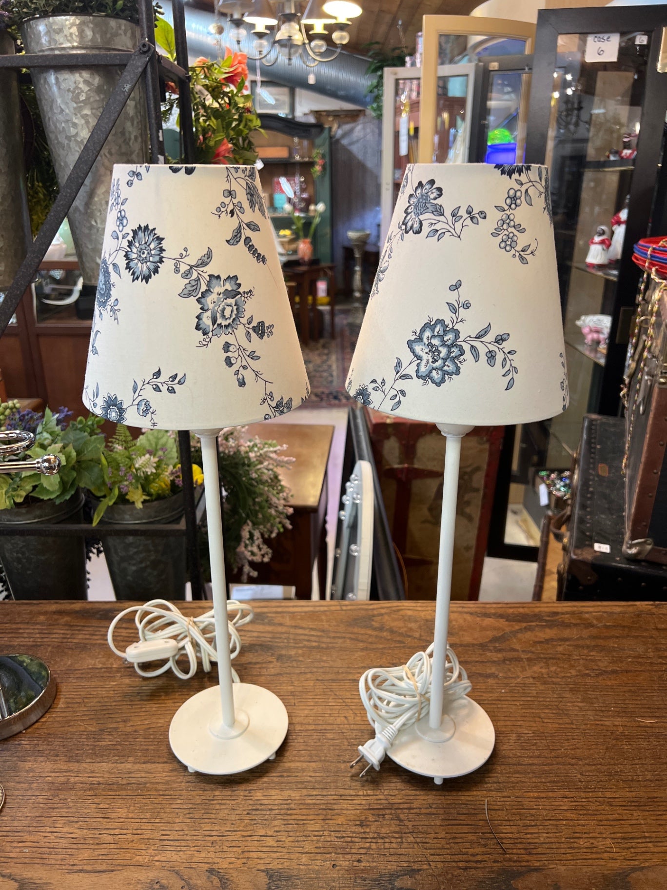 Pair of Cottage Style Lamps