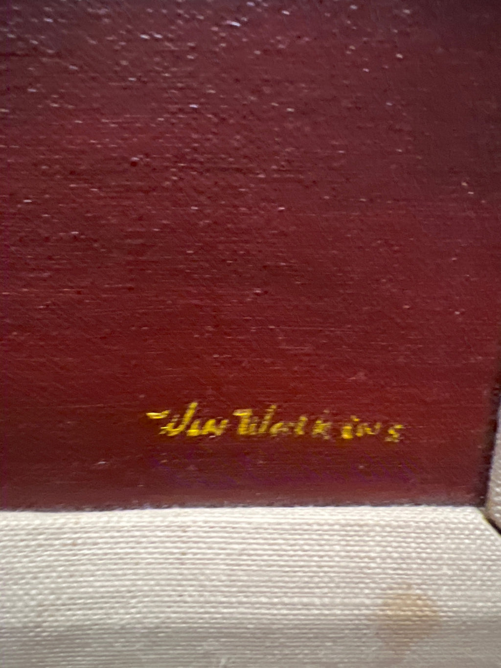 Floral oil, painting and Jin Wadkins