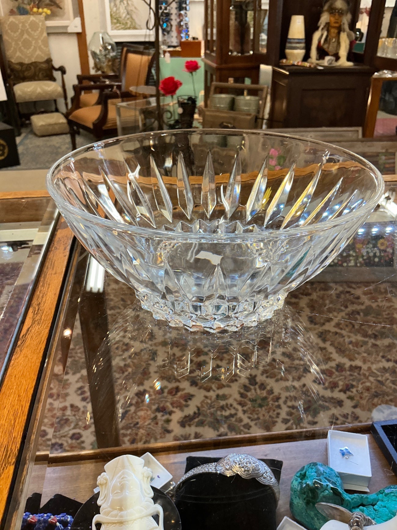 Decorative glass bowl Clear Crystal