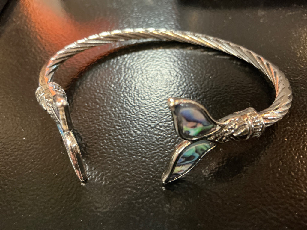 Bracelet Silver with blue accents Silver Metal