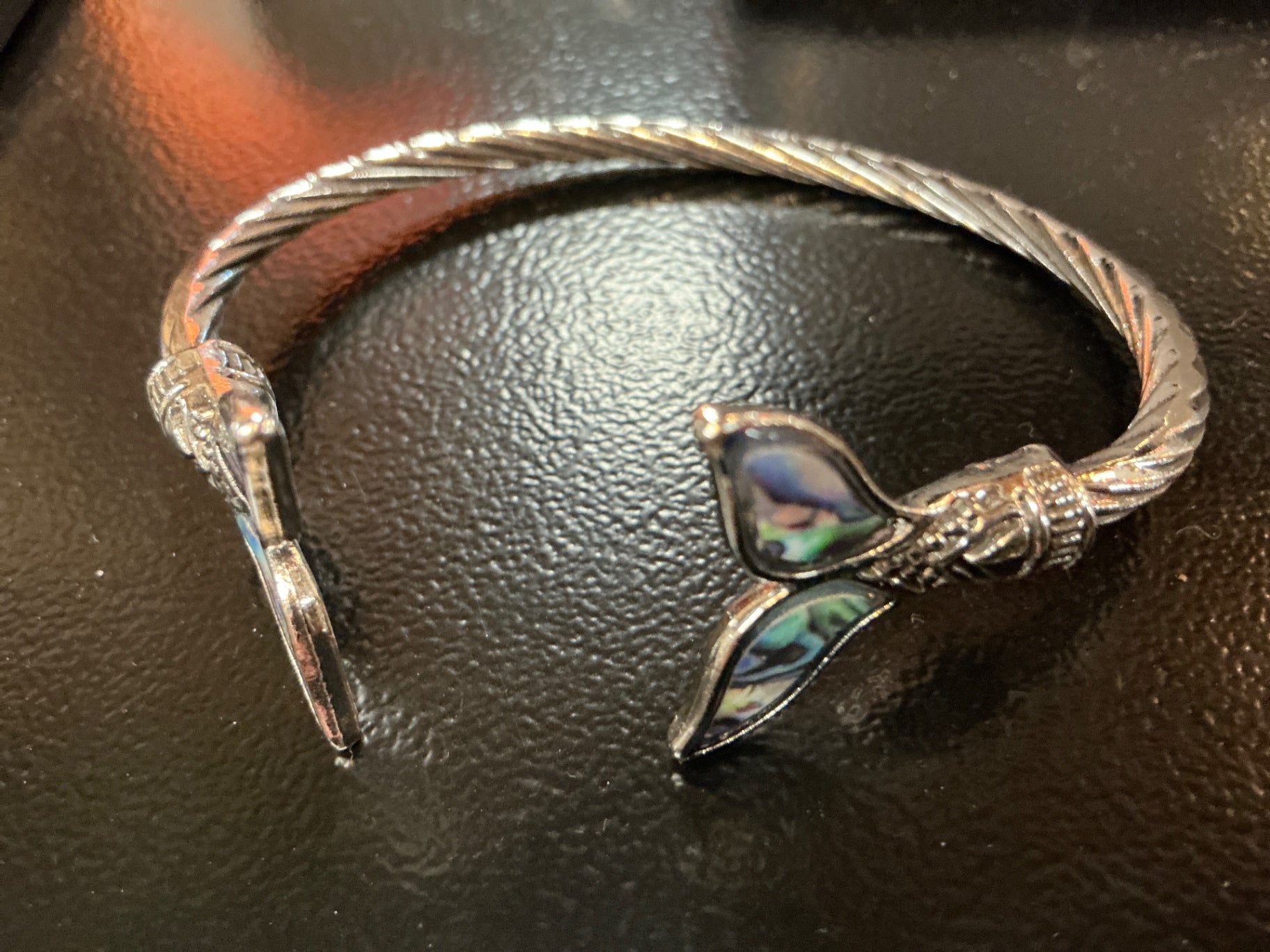 Bracelet Silver with blue accents Silver Metal