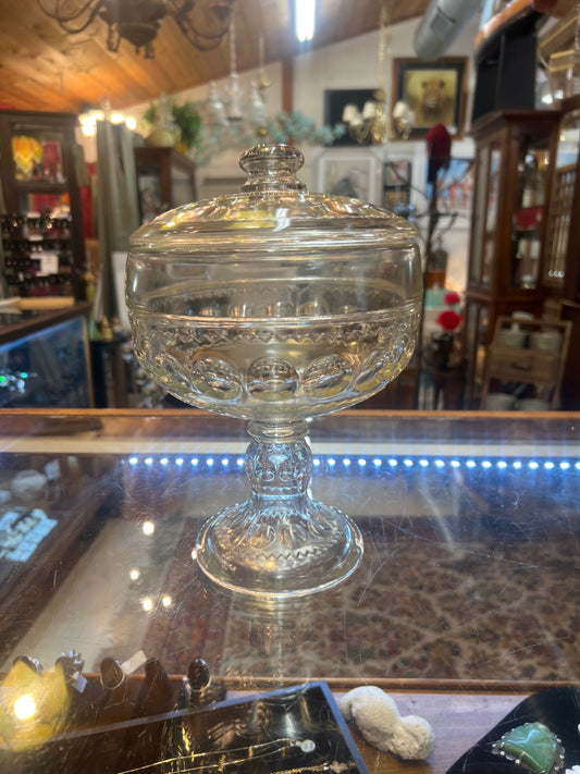 Decorative Glass Candy Dish Clear Glass