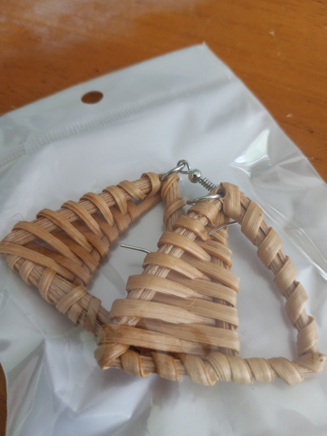 Rattan earrings 