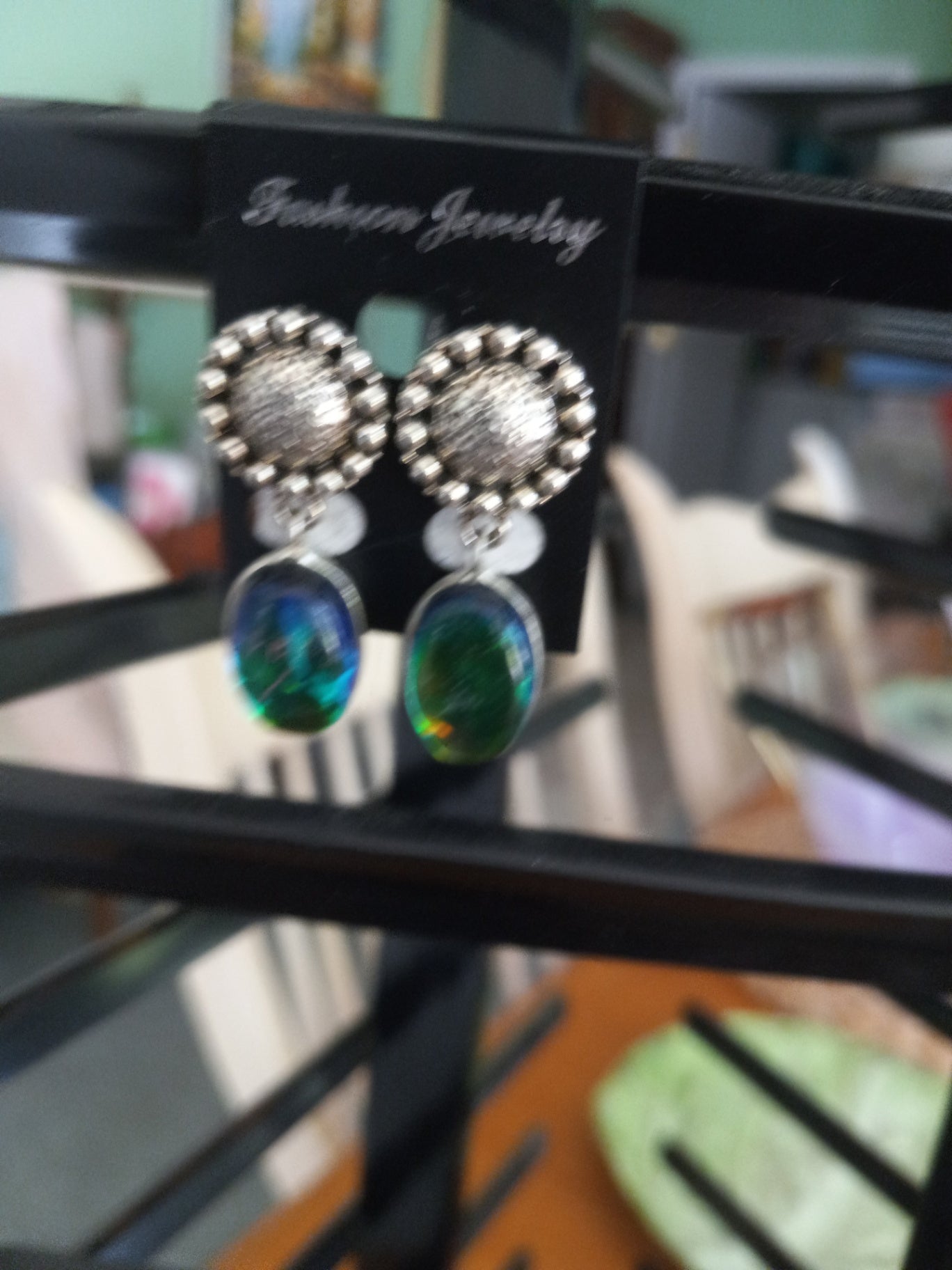 Dichroic earrings 