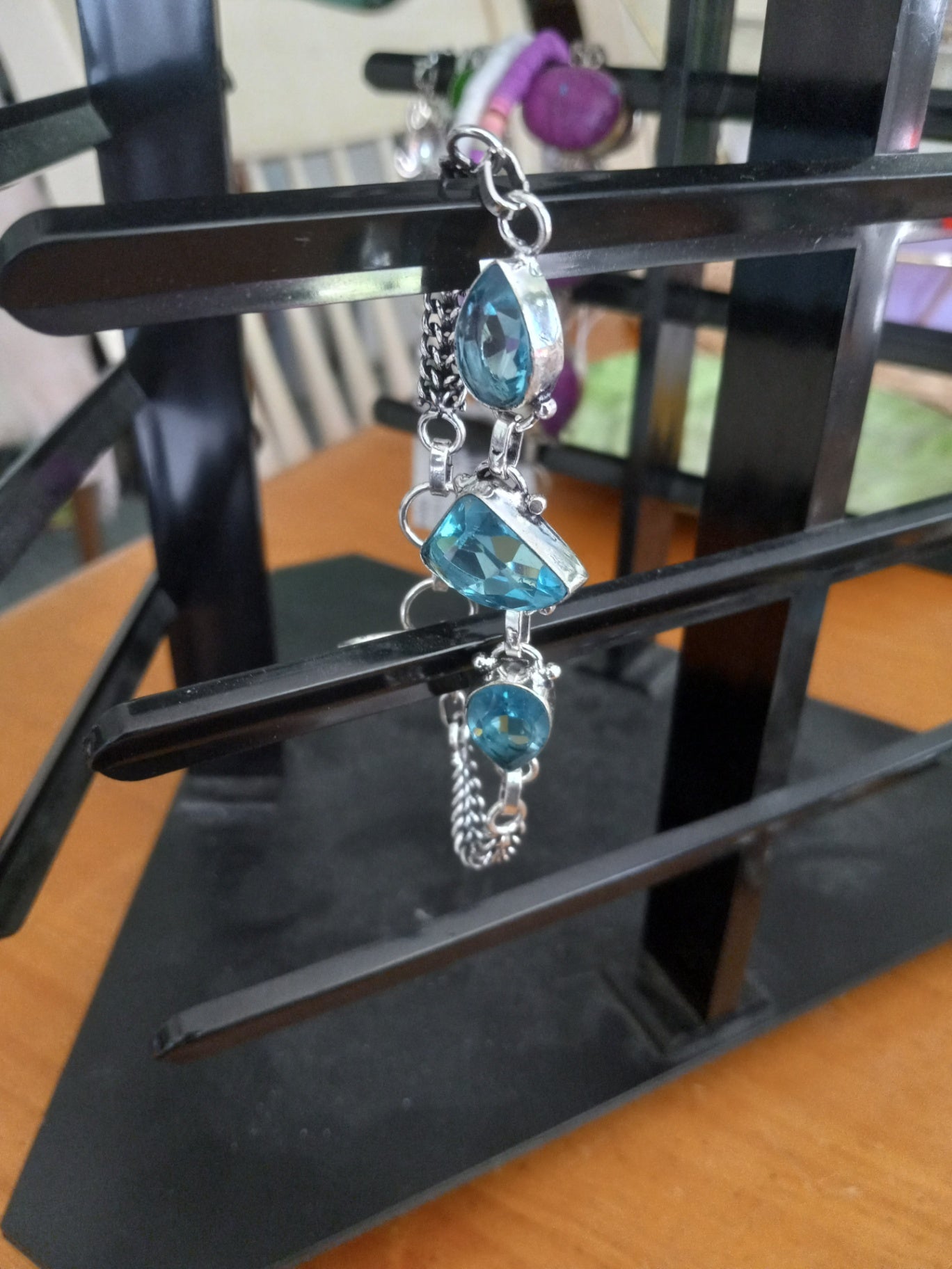 Blue topaz bracelet 