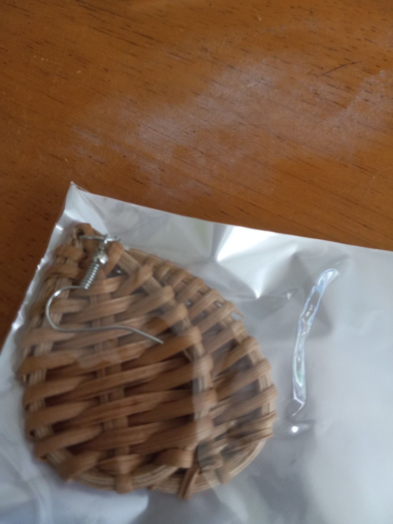 Rattan earrings 