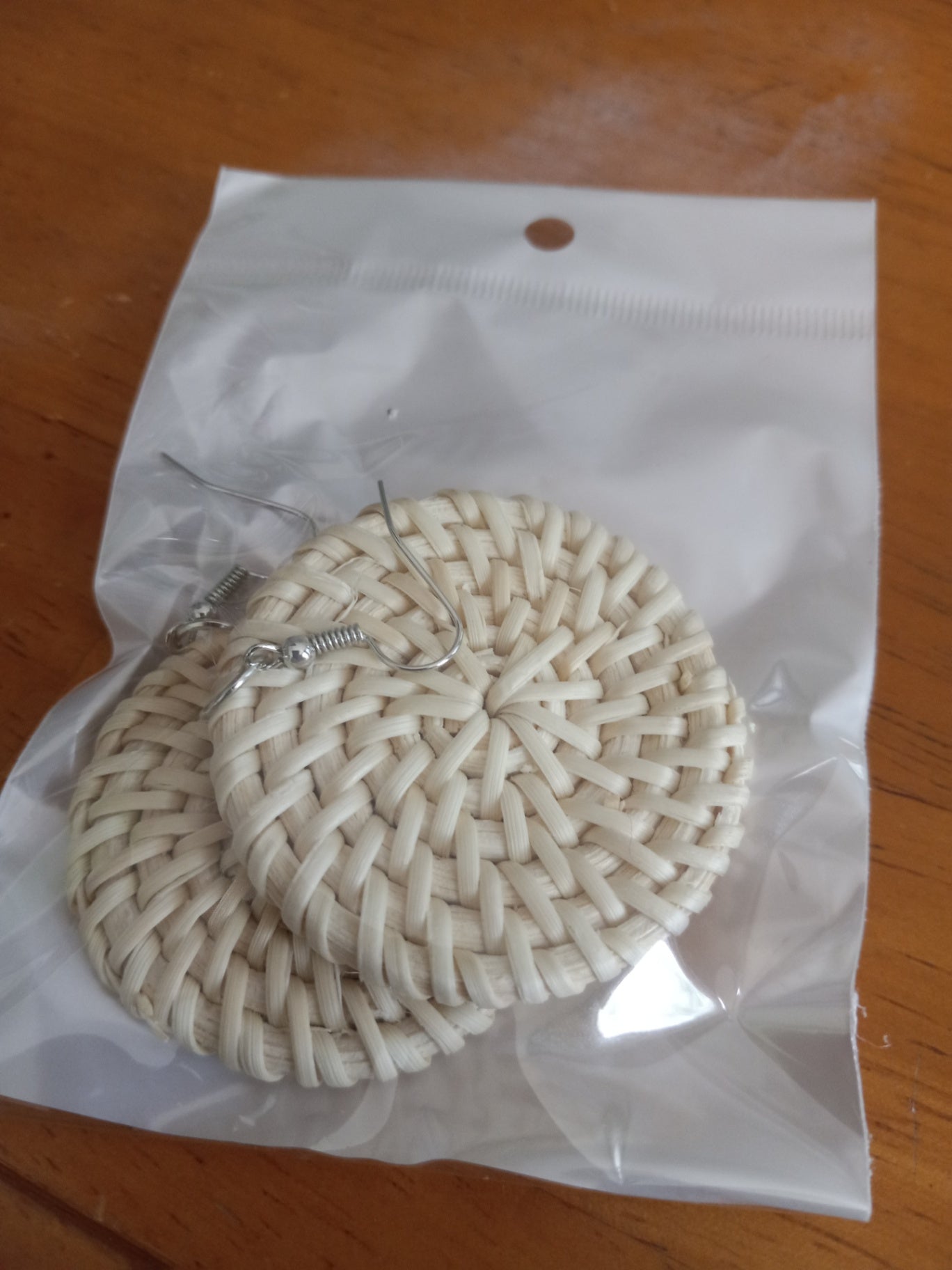 Rattan earrings 